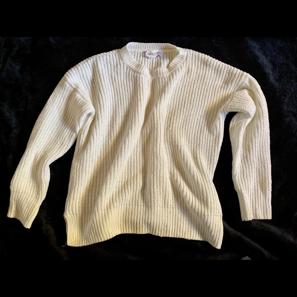 Pink rose sweater
